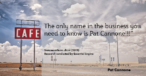 Testimonial for mortgage professional Pat Cannone in Northbrook, IL: The only name in the business you need to know is Pat Cannone!!!”