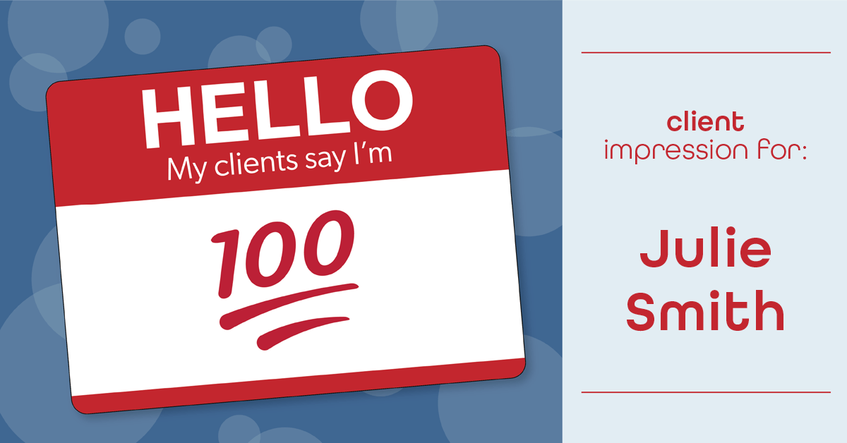 Testimonial for real estate agent Julie Smith in , : Emoji: 100