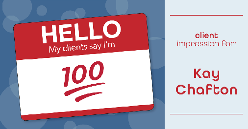 Testimonial for real estate agent Kay Chafton with Coldwell Banker Vanguard Realty in Fleming Island, FL: Emoji: 100