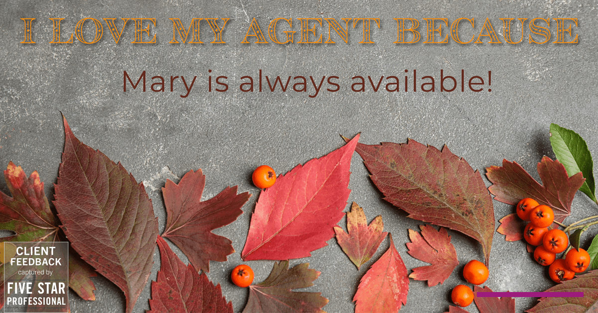 Testimonial for real estate agent Mary Beirne with Dream Town Realty in , : My clients are just one of the reasons I am so passionate about what I do!