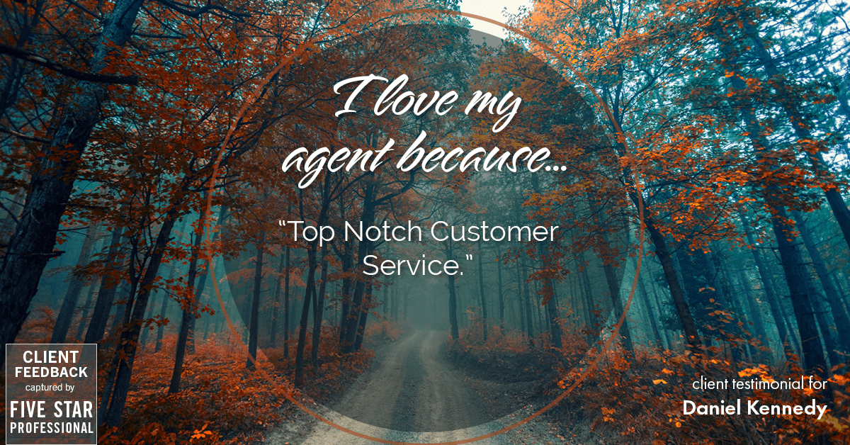 Testimonial for real estate agent Daniel Kennedy with Coldwell Banker Bain Seattle Lake Union in Seattle, WA: Love My Agent: "Top Notch Customer Service."