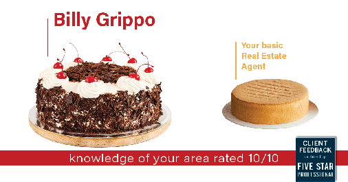 Testimonial for real estate agent William Grippo in Portland, OR: Happiness Meters: Cake (knowledge of your area)