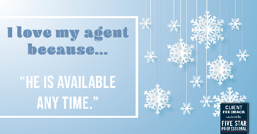 Testimonial for real estate agent Jim Fishinger in , : Love My Agent: Available any time