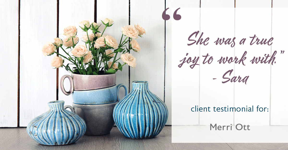 Testimonial for real estate agent The Ott Group with MORE Realty in Tigard, OR: "She was a true joy to work with." - Sara