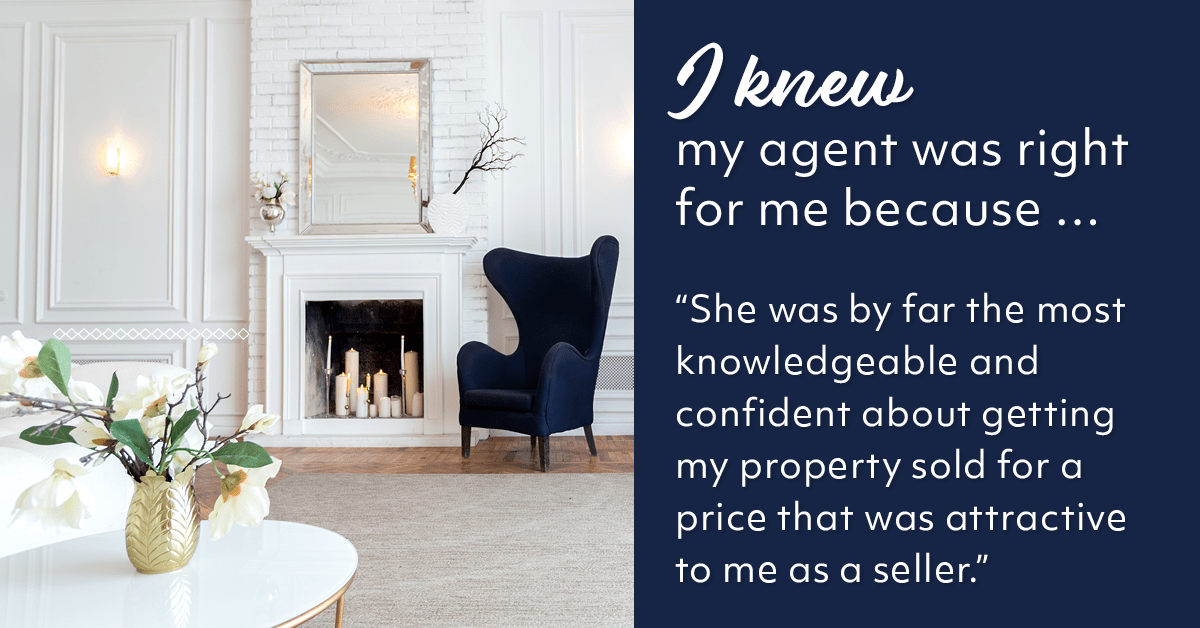 Testimonial for real estate agent Sue Schreiber in , : Right Agent: "She was by far the most knowledgeable and confident about getting my property sold for a price that was attractive to me as a seller."