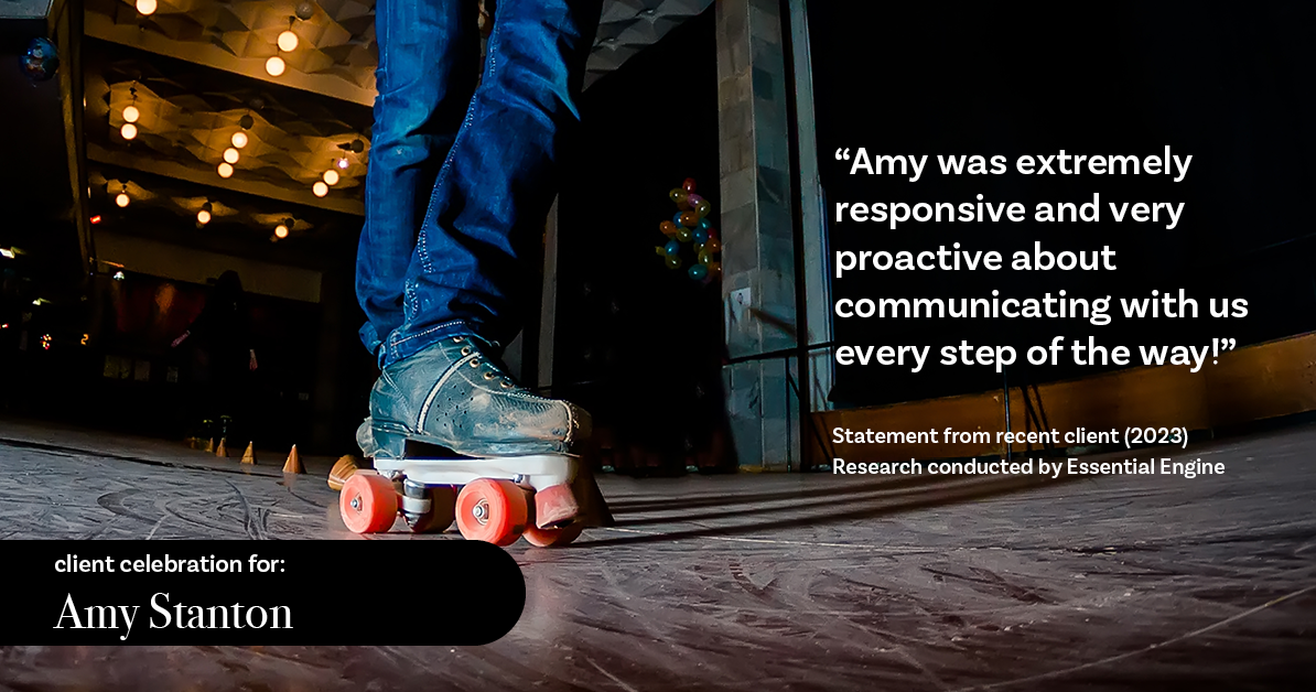 Testimonial for insurance professional Amy Stanton with Stanton Insurance in Littleton, CO: "Amy was extremely responsive and very proactive about communicating with us every step of the way!"