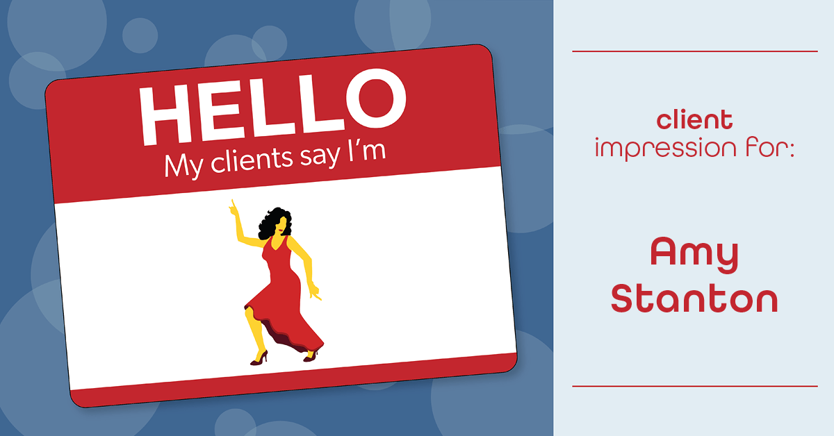 Testimonial for insurance professional Amy Stanton with Stanton Insurance in , : Emoji Impression: Dancing Lady