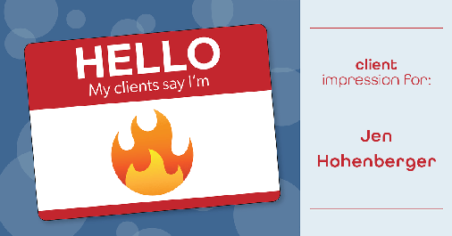 Testimonial for real estate agent Jen Hohenberger in Exton, PA: Emoji Impression: Fire