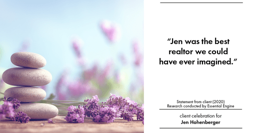 Testimonial for real estate agent Jen Hohenberger with Coldwell Banker Realty in Exton, PA: “Jen was the best realtor we could have ever imagined.”