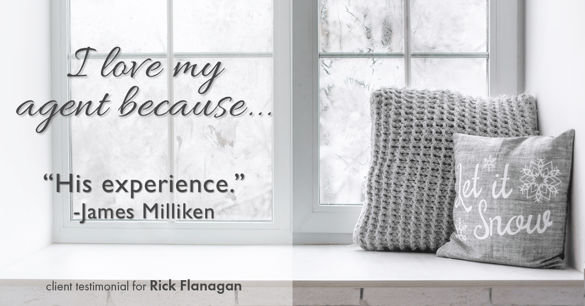 Testimonial for real estate agent Rick Flanagan with Red Chair Realty Advisors, LLC in Denver, CO: Love My Agent: "His experience." - James Milliken