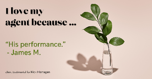 Testimonial for real estate agent Rick Flanagan with Red Chair Realty Advisors, LLC in Denver, CO: Love My Agent: "His performance." - James M.