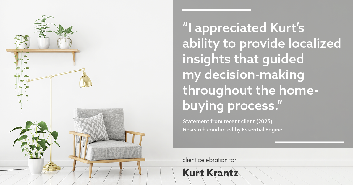 Testimonial for real estate agent Kurt Krantz in , : "I appreciated Kurt's ability to provide localized insights that guided my decision-making throughout the home-buying process."