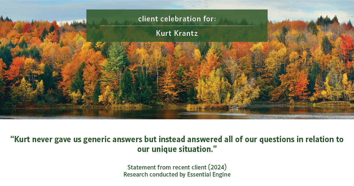 Testimonial for real estate agent Kurt Krantz in , : "Kurt never gave us generic answers but instead answered all of our questions in relation to our unique situation."