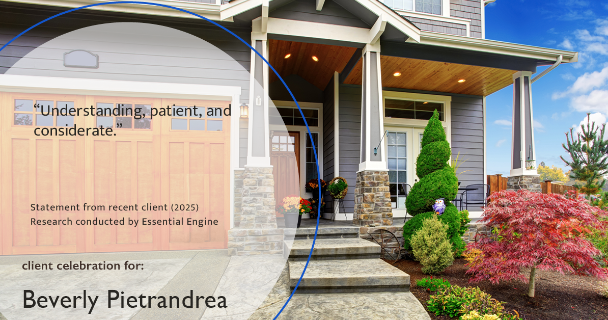 Testimonial for real estate agent Beverly Pietrandrea with Howard Hanna in , : Understanding, patient, and considerate."