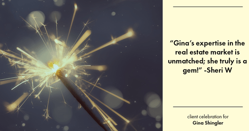 Testimonial for real estate agent Gina Shingler with Oregon & Washington Digs in Happy Valley, OR: "Gina's expertise in the real estate market is unmatched; she truly is a gem!"