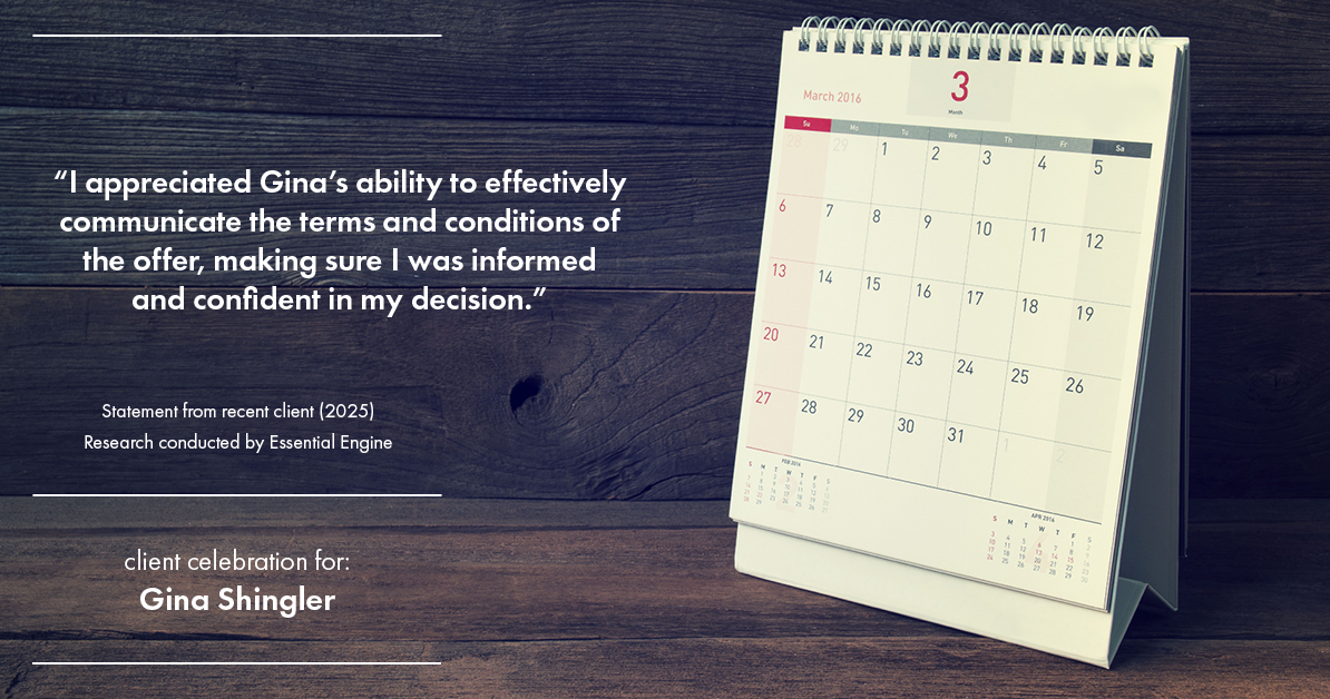 Testimonial for real estate agent Gina Shingler with Oregon & Washington Digs in Happy Valley, OR: "I appreciated Gina's ability to effectively communicate the terms and conditions of the offer, making sure I was informed and confident in my decision."