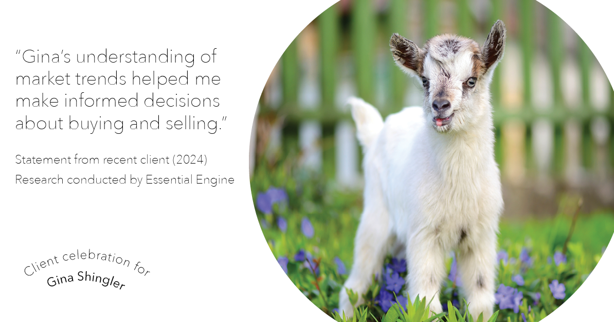 Testimonial for real estate agent Gina Shingler with ERA Freeman & Associates in Gresham, OR: "Gina's understanding of market trends helped me make informed decisions about buying and selling."