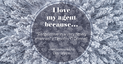 Testimonial for real estate agent William Grippo in Portland, OR: Love My Agent: "Responsive in a very timely manner." - Timothy O'Donnell
