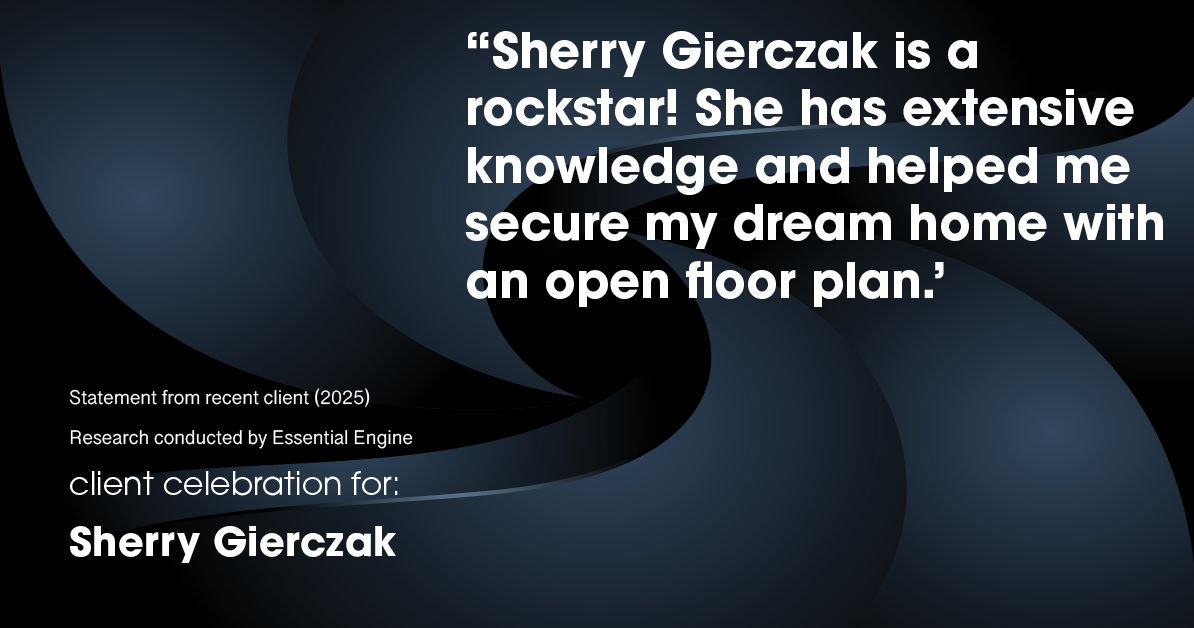 Testimonial for real estate agent Sherry Gierczak with Lannon Stone Realty in , : "Sherry Gierczak is a rockstar! She has extensive knowledge and helped me secure my dream home with an open floor plan.'