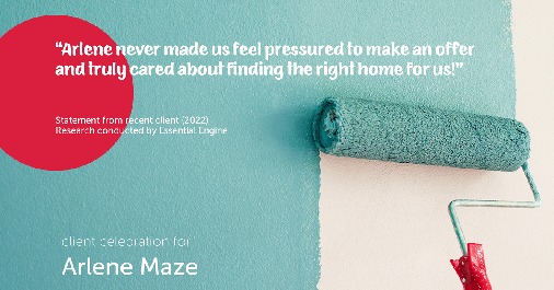 Testimonial for real estate agent Arlene Maze with Dochen Realtors in Austin, TX: "Arlene never made us feel pressured to make an offer and truly cared about finding the right home for us!"