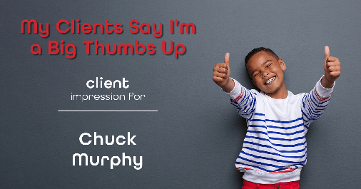 Testimonial for mortgage professional Chuck Murphy with Caltex Funding LP in Bedford, TX: Emoji Impression: Thumbs up v.2
