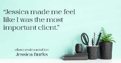 Testimonial for real estate agent Nancy and Jessica Knight in Georgetown, TX: "Jessica made me feel like I was the most important client."