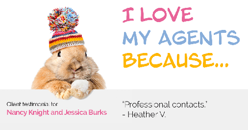 Testimonial for real estate agent Nancy and Jessica Knight in Georgetown, TX: Love My Agents: "Professional contacts." - Heather V.