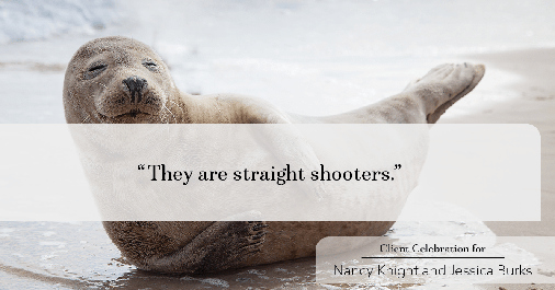 Testimonial for real estate agent Nancy and Jessica Knight in Georgetown, TX: "They are straight shooters."