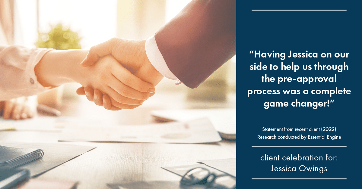 Testimonial for professional Jessica Owings with The Mortgage Network in Carbondale, CO: "Having Jessica on our side to help us through the pre-approval process was a complete game changer!"