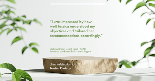 Testimonial for professional Jessica Owings with The Mortgage Network in Carbondale, CO: "I was impressed by how well Jessica understood my objectives and tailored her recommendations accordingly."