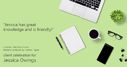 Testimonial for professional Jessica Owings with The Mortgage Network in Carbondale, CO: "Jessica has great knowledge and is friendly!"