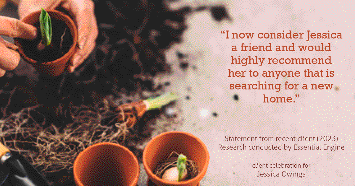 Testimonial for professional Jessica Owings with The Mortgage Network in Carbondale, CO: "I now consider Jessica a friend and would highly recommend her to anyone that is searching for a new home."