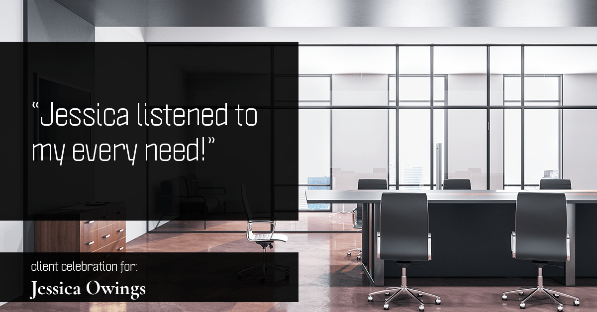 Testimonial for professional Jessica Owings with The Mortgage Network in Carbondale, CO: "Jessica listened to my every need!"