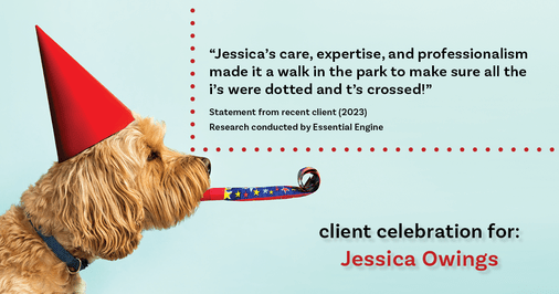 Testimonial for professional Jessica Owings with The Mortgage Network in Carbondale, CO: "Jessica's care, expertise, and professionalism made it a walk in the park to make sure all the i's were dotted and t's crossed!"