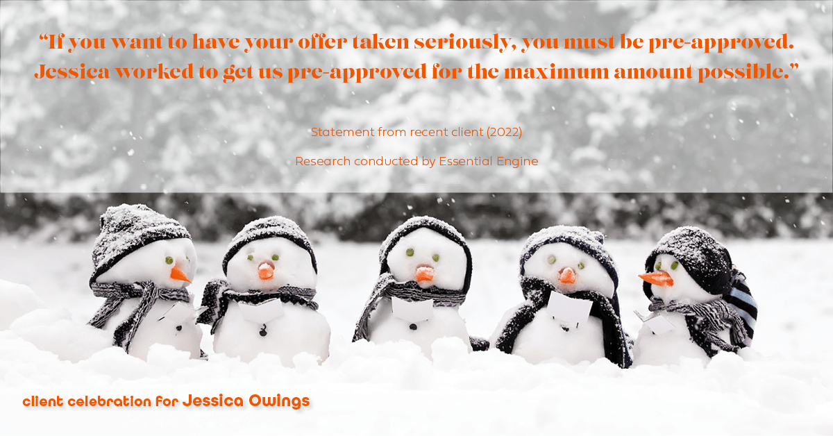Testimonial for professional Jessica Owings with The Mortgage Network in Carbondale, CO: "If you want to have your offer taken seriously, you must be pre-approved. Jessica worked to get us pre-approved for the maximum amount possible."