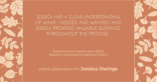 Testimonial for professional Jessica Owings with The Mortgage Network in Carbondale, CO: "Jessica had a clear understanding of what I needed and wanted, and Jessica provided valuable guidance throughout the process."