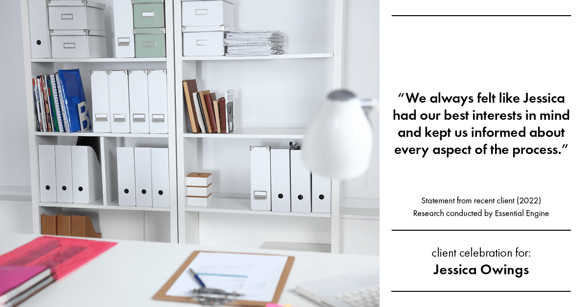 Testimonial for professional Jessica Owings with The Mortgage Network in Carbondale, CO: "We always felt like Jessica had our best interests in mind and kept us informed about every aspect of the process."