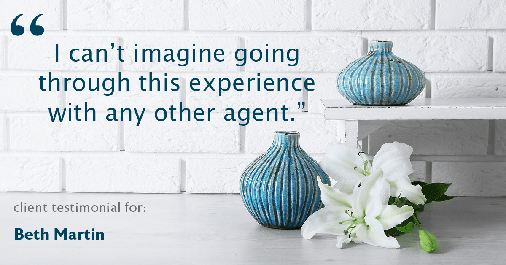 Testimonial for real estate agent Elizabeth Martin in Brighton, CO: "I can’t imagine going through this experience with any other agent."
