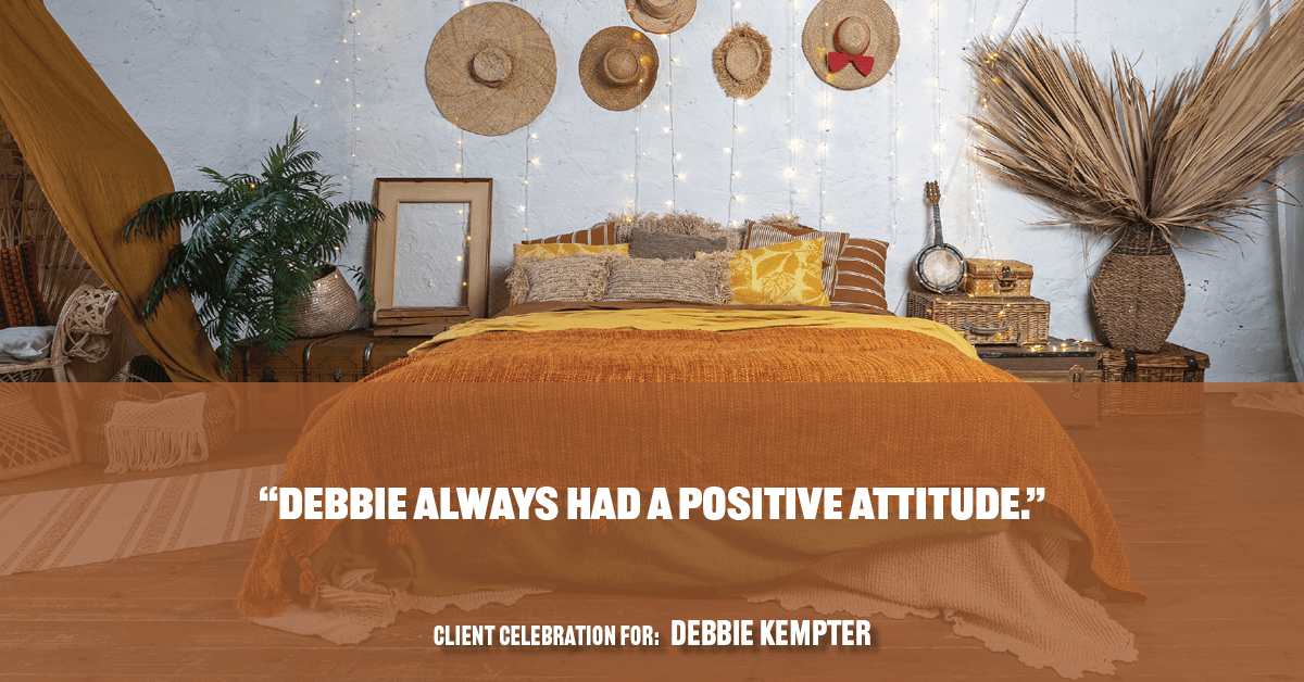 Testimonial for real estate agent Debbie Kempter with ProStead Realty in , : "Debbie always had a positive attitude."