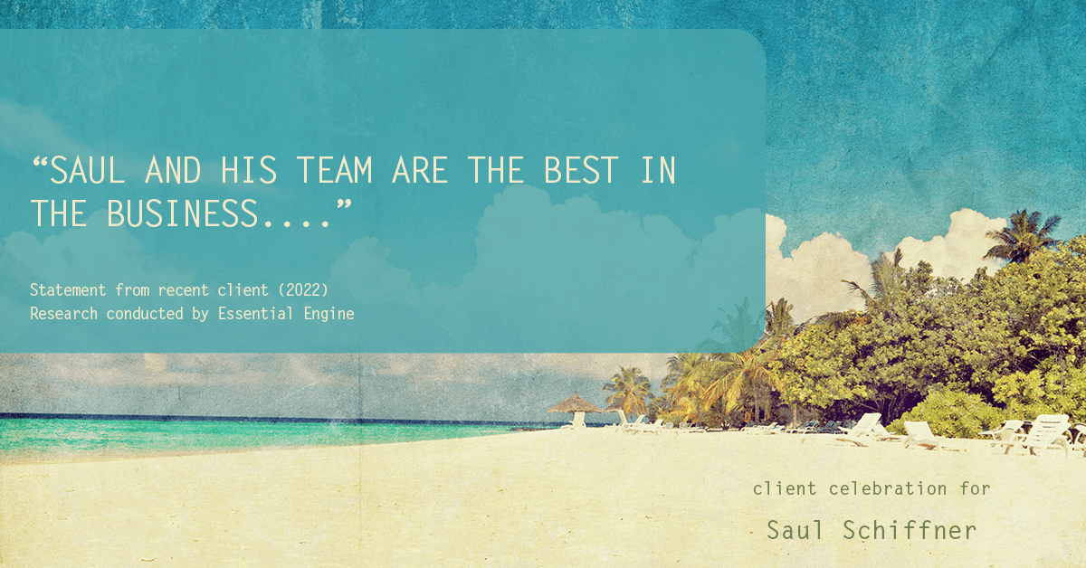 Testimonial for mortgage professional Saul Schiffner in Bothell, WA: "SAUL AND HIS TEAM ARE THE BEST IN THE BUSINESS...."