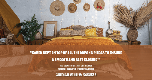Testimonial for real estate agent Karen Sims in Jersey City, NJ: "Karen kept on top of all the moving pieces to ensure a smooth and fast closing!"