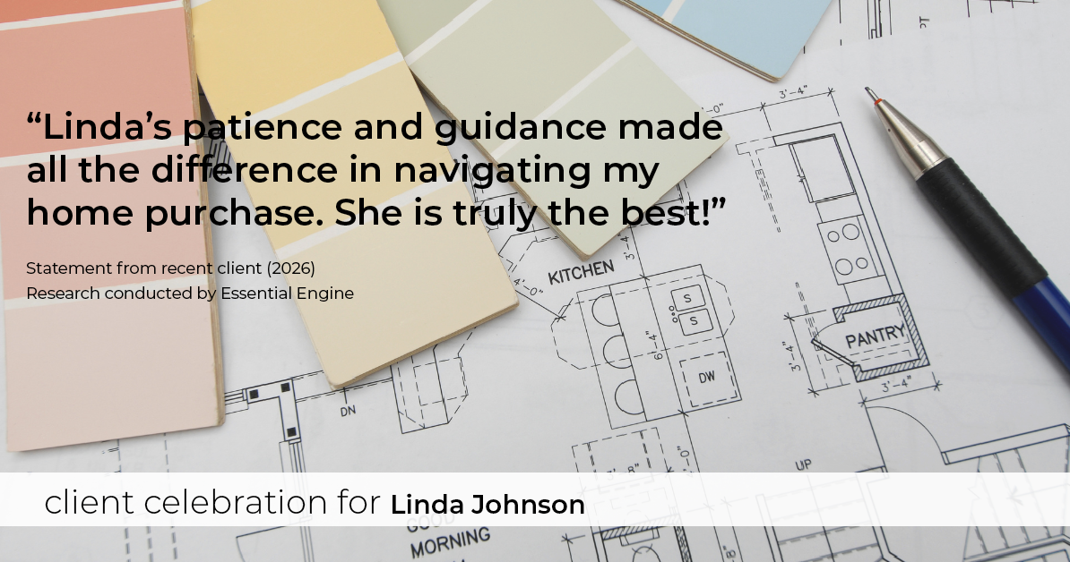 Testimonial for real estate agent Linda Johnson with Century 21 Allpoints in West Hartford, CT: "Linda's patience and guidance made all the difference in navigating my home purchase. She is truly the best!"