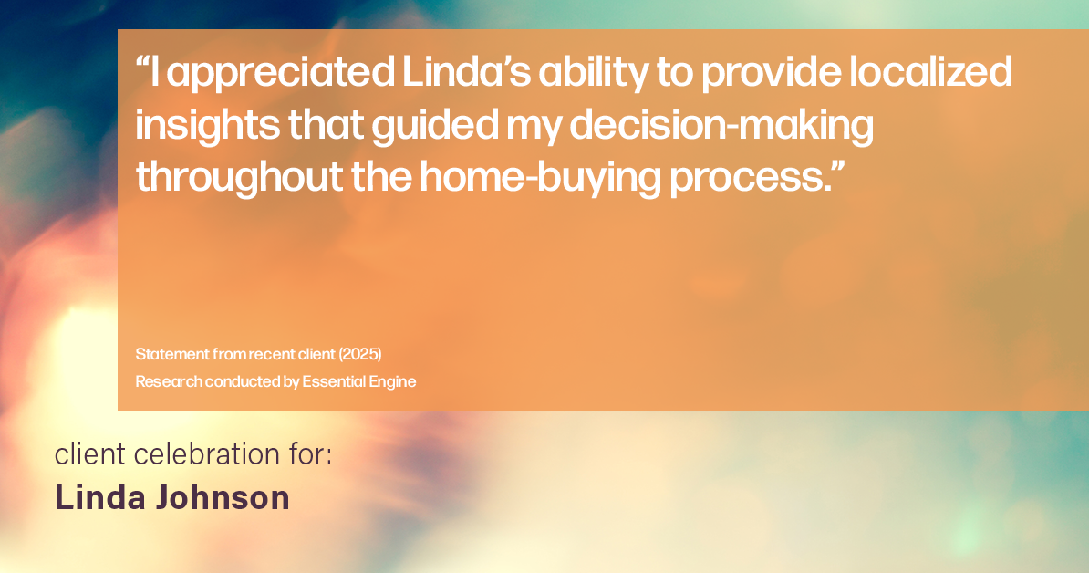 Testimonial for real estate agent Linda Johnson in West Hartford, CT: "I appreciated Linda's ability to provide localized insights that guided my decision-making throughout the home-buying process."