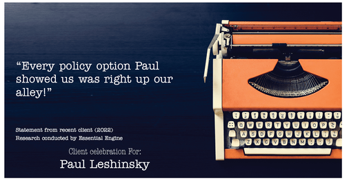 Testimonial for insurance professional Paul Leshinsky with PDL Insurance Agency in Montvale, NJ: "Every policy option Paul showed us was right up our alley!"