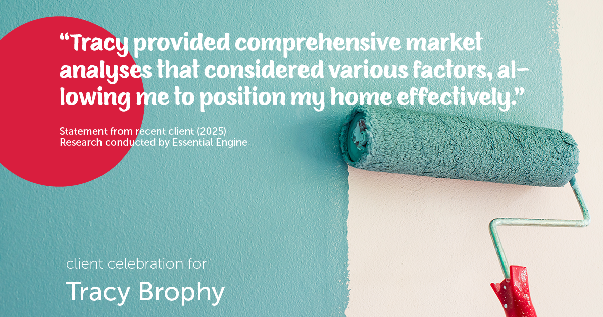 Testimonial for real estate agent Tracy Brophy with Keller Williams Portland Premiere Realty in Portland, OR: "Tracy provided comprehensive market analyses that considered various factors, allowing me to position my home effectively."