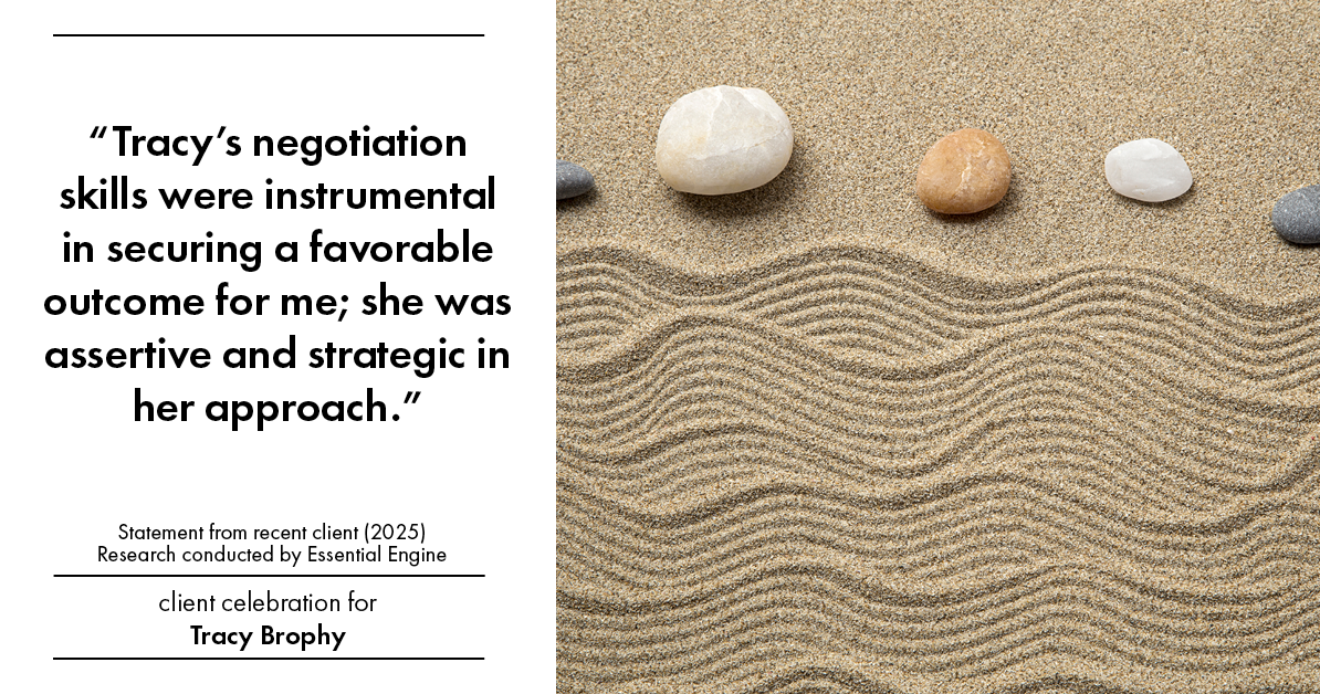 Testimonial for real estate agent Tracy Brophy with Keller Williams Portland Premiere Realty in Portland, OR: "Tracy's negotiation skills were instrumental in securing a favorable outcome for me; she was assertive and strategic in her approach."