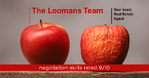 Testimonial for real estate agent The Loomans Team with Keller Williams Prestige in Germantown, WI: Happiness Meters: Apples (9/10 - Negotiation Skills)