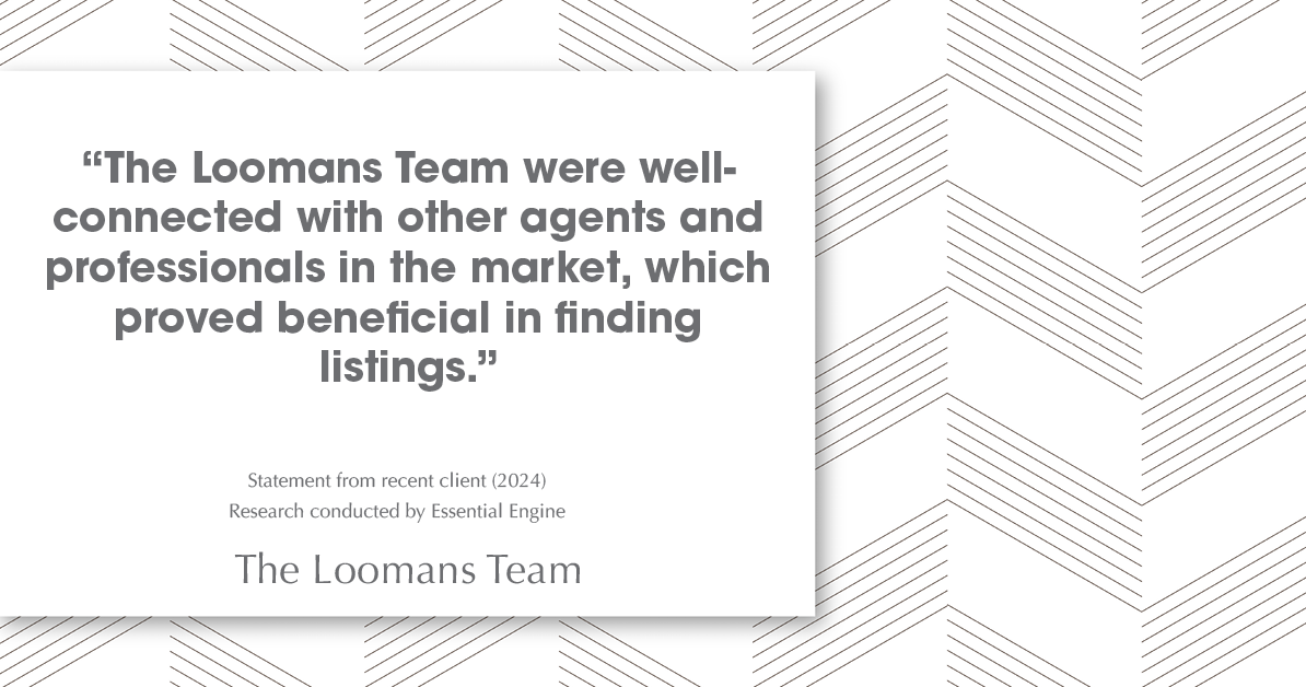Testimonial for real estate agent The Loomans Team with Keller Williams Prestige in Germantown, WI: "The Loomans Team were well-connected with other agents and professionals in the market, which proved beneficial in finding listings."