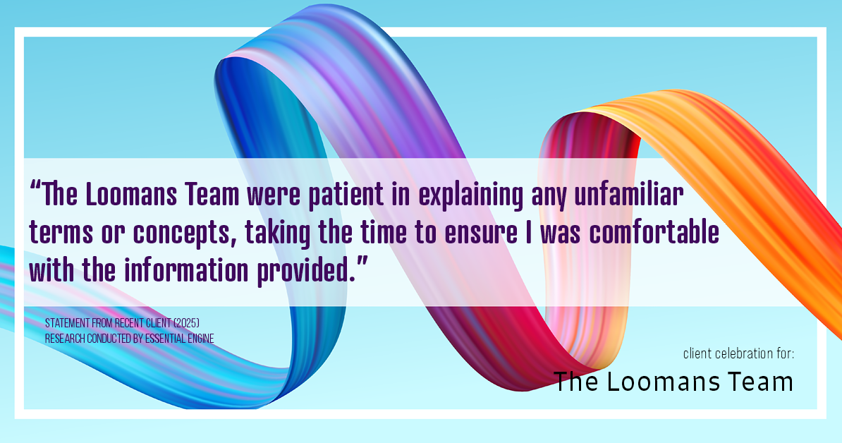 Testimonial for real estate agent The Loomans Team with Keller Williams Prestige in Germantown, WI: "The Loomans Team were patient in explaining any unfamiliar terms or concepts, taking the time to ensure I was comfortable with the information provided."