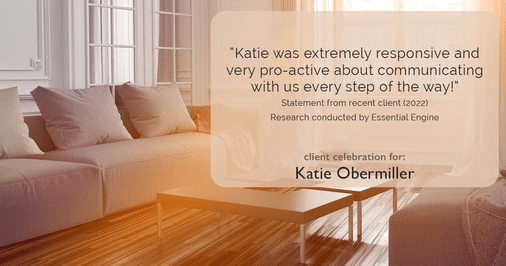 Testimonial for mortgage professional Katie Obermiller with Academy Mortgage in Portland, OR: "Katie was extremely responsive and very pro-active about communicating with us every step of the way!"